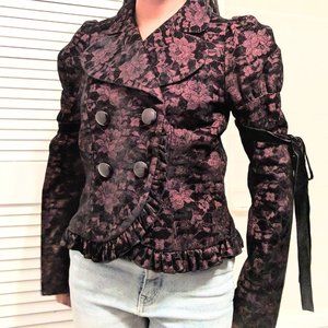 Gothic Lolita Japanese Brand Velvet Brocade Jacket - Perfect for Fall/Winter '22